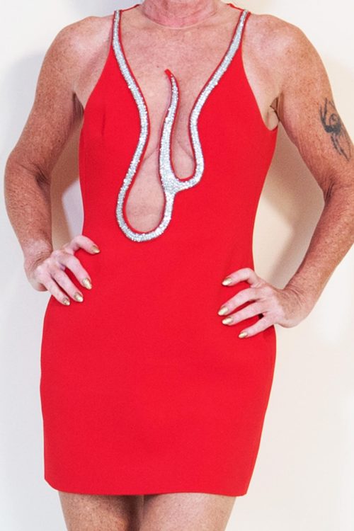 David Koma Little Red Flame Dress