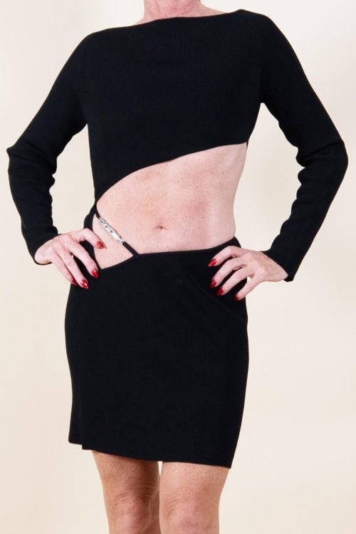 GCDS Sexy, Cut Out Dress, Exposed Back