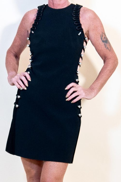 David Koma, Black Bare Side Dress