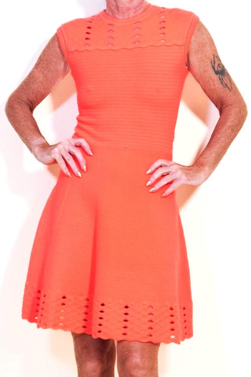 Orange Ted Baker Dress with Holes Detail