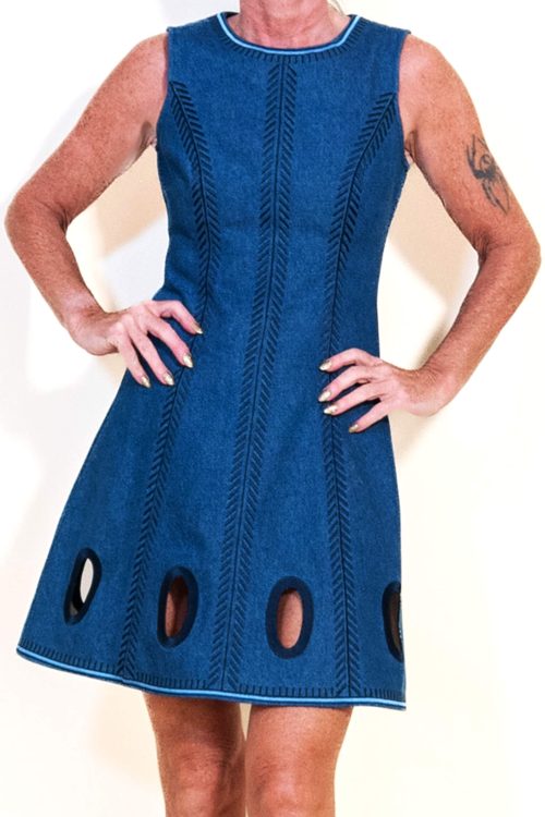 Miss Sixty Denim Dress with Holes