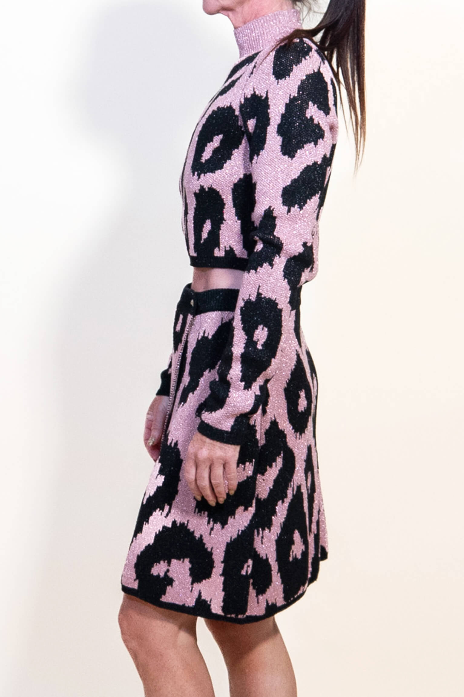 Versace Two Piece Pink/ Black Outfit - Image 2